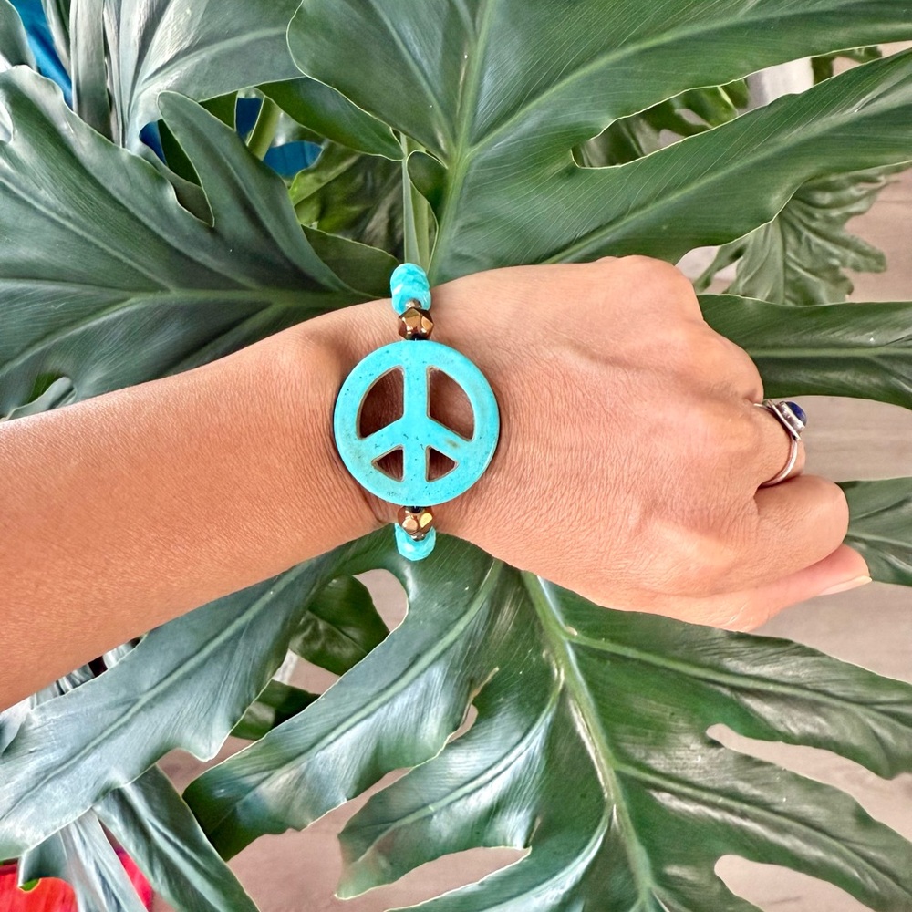 Peace & Grounding bracelet (one)
